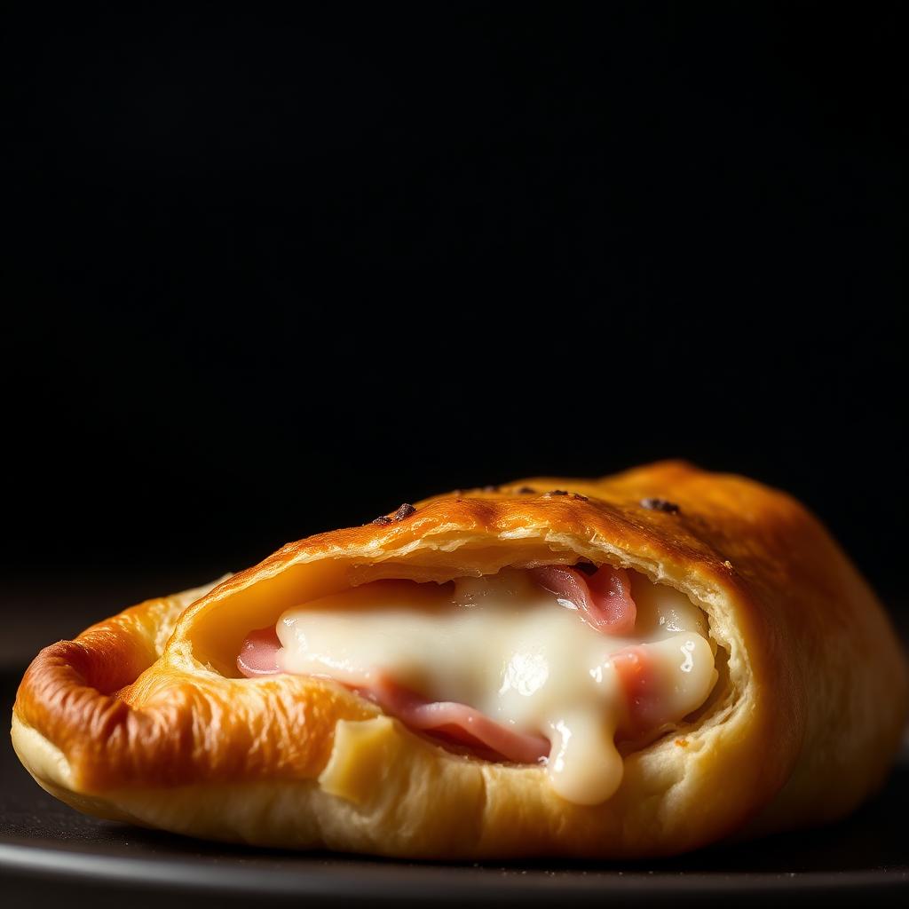 Joelho de queijo e presunto